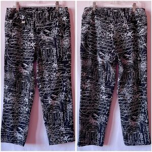 Lulu-B Black Print Legging Pants 🖤